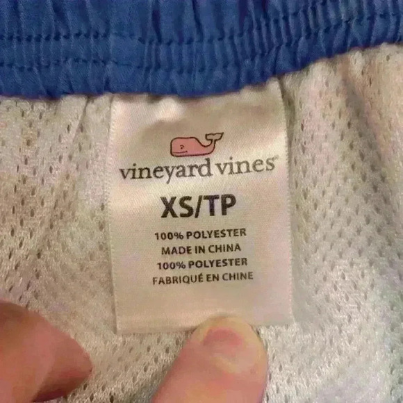 Vineyard Vines Swim Shorts Mens XS Board Trunks Blue Fish Lined Beach Fi… - Picture 6 of 11